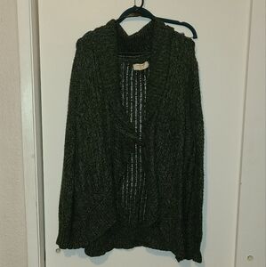 Cozy Dark Gray Cardigan Sweater Sonoma 3x Baggy Thick Warm
